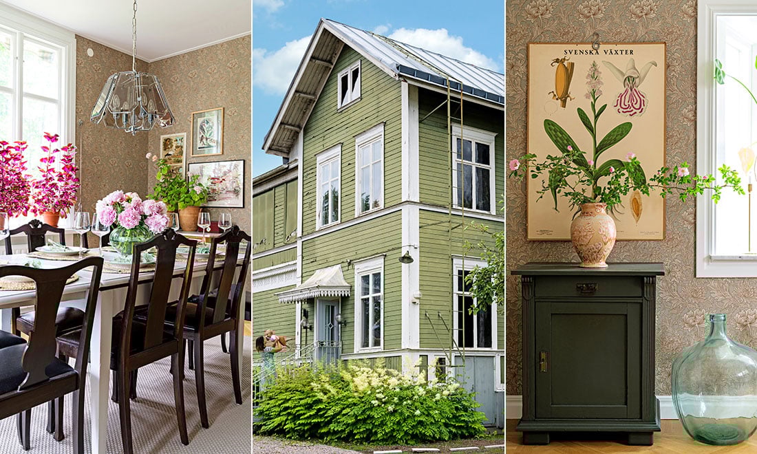 Familjen återställde det gamla sekelskifteshuset: ”Låg plastmattor över helt orörda trägolv”