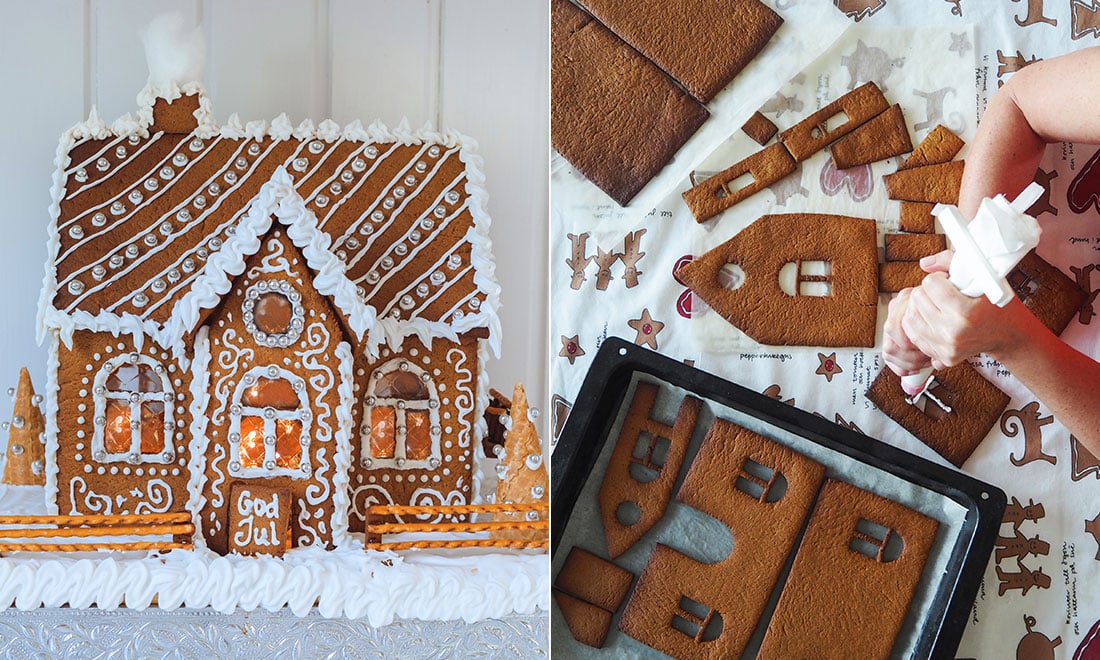 Bygg ditt eget pepparkakshus – mall, recept och smarta tips!
