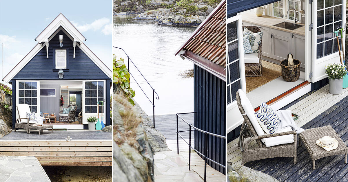 Båthus med havet som granne – på bara 25 kvadrat