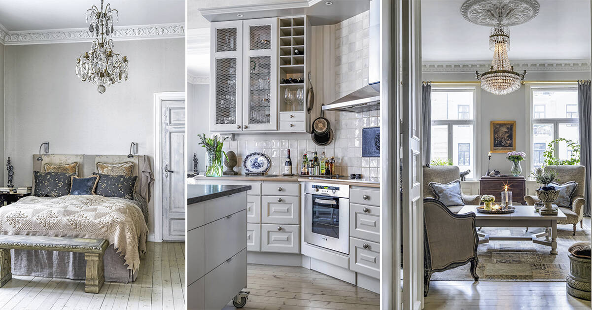 Enkelhet och elegans i magiska sekelskiftesvåningen