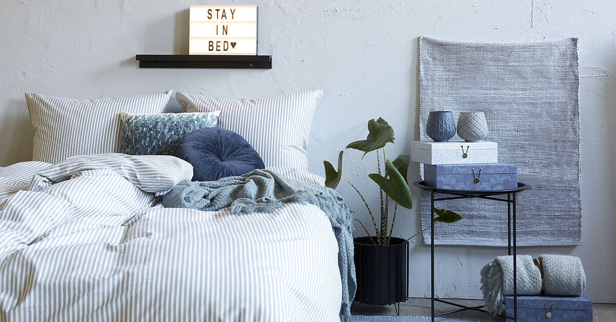 I höst ska sovrummet gå i blått – enligt Jysk