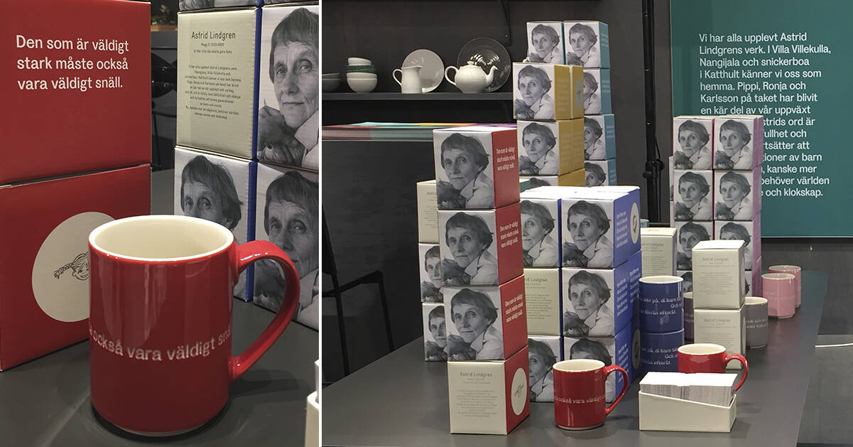 Nu kan du köpa Astrid Lindgrens bästa citat förevigade på muggar