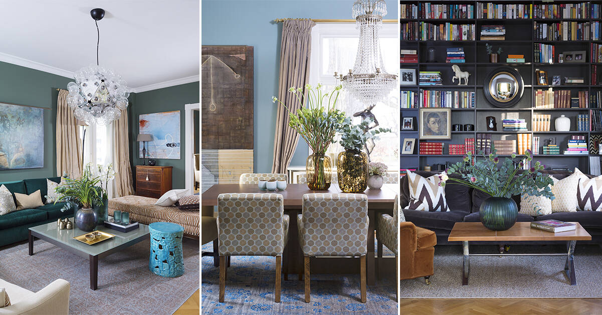 Så här inreder du med konst, textilier och mycket färg