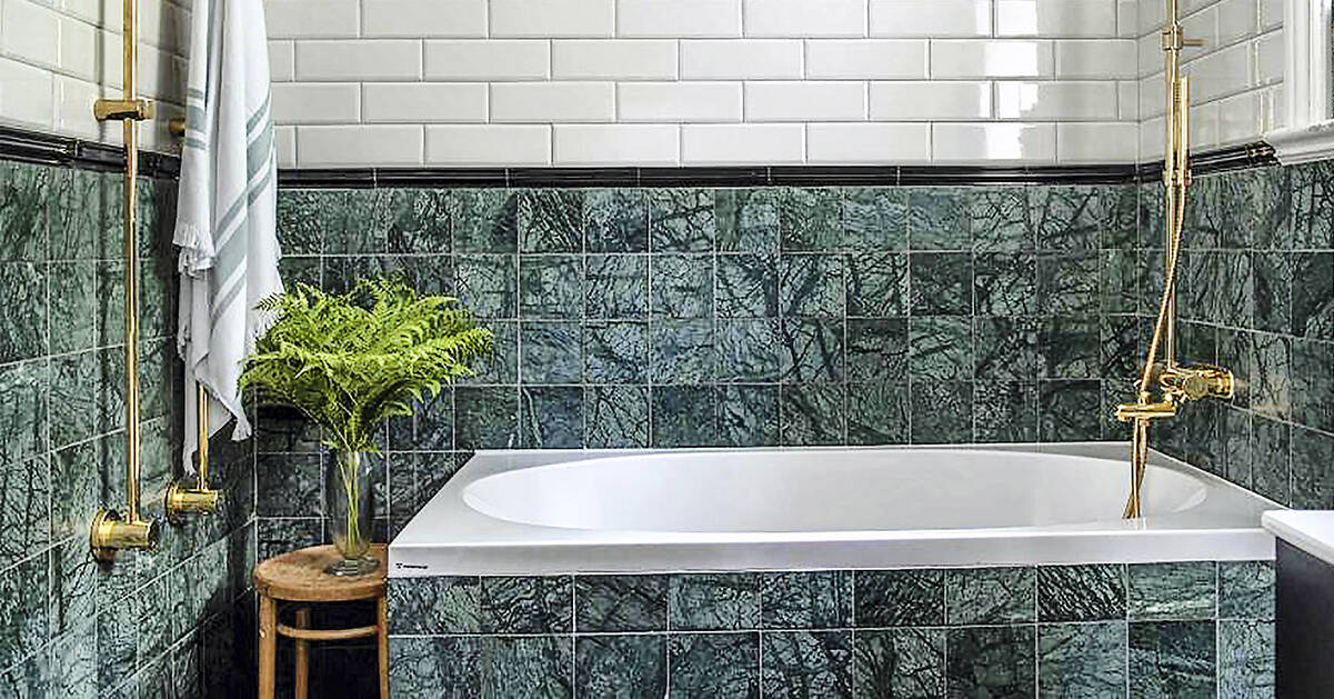 4 sätt att inreda ditt badrum med trendig natursten