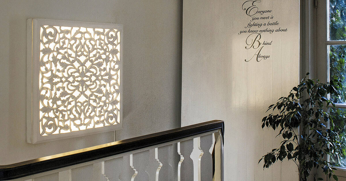 Så här lätt gör du dekorativa vägglampan