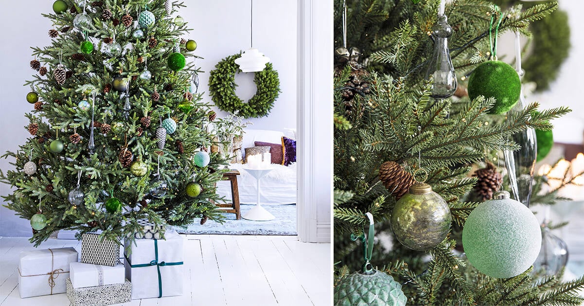 Så här dekorerar du din julgran i lager på lager