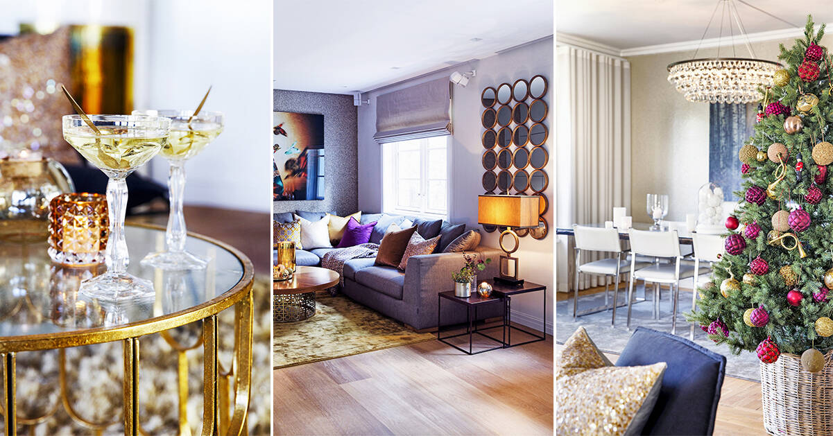 I det här hemmet firas en lyxbohemisk jul i perfekt balans