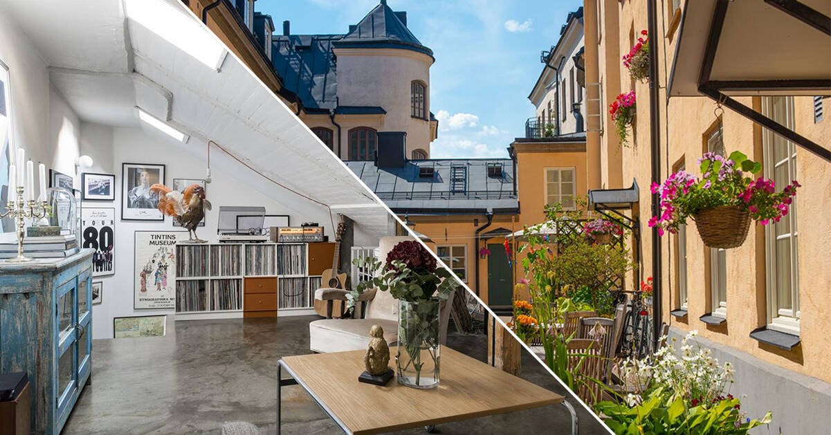 Mysigt gårdshus på Söder – veckans mest inspirerande från Hemnet