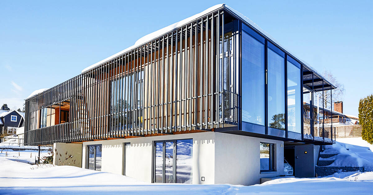 Det här arkitektritade huset är både energieffektivt och öppet