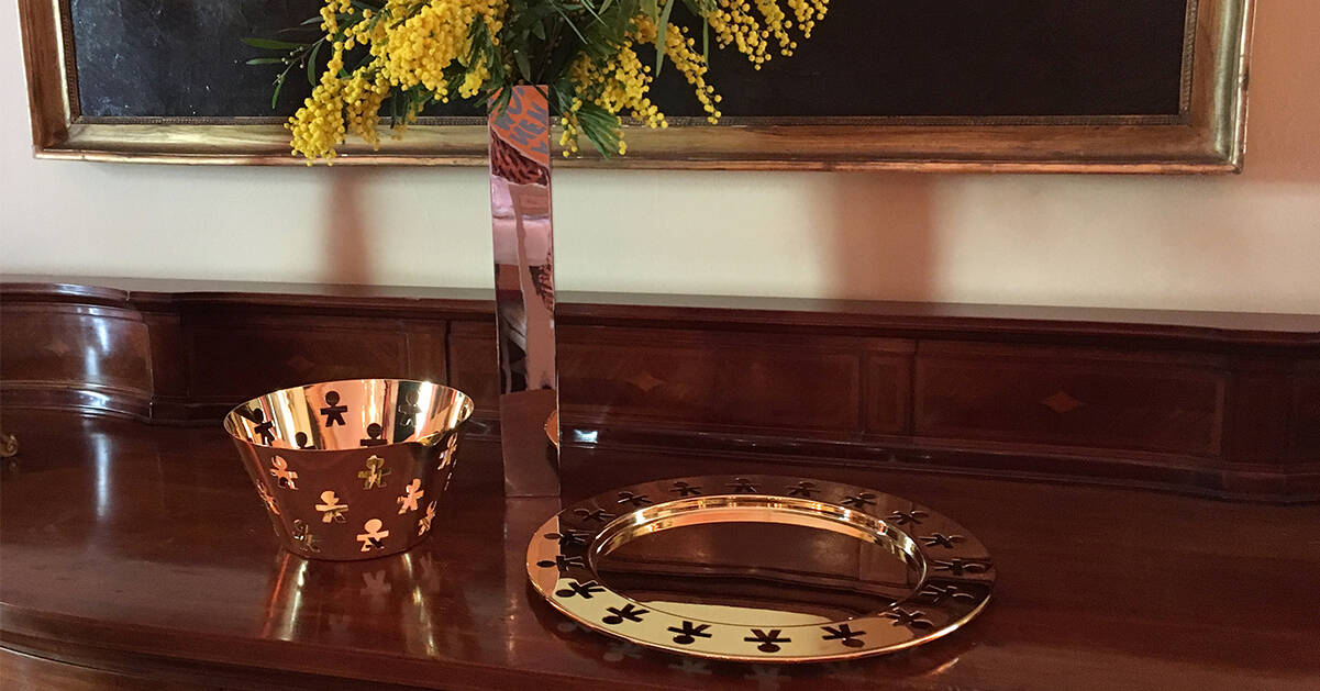 Alessi firar – lanserar kollektion helt i guld