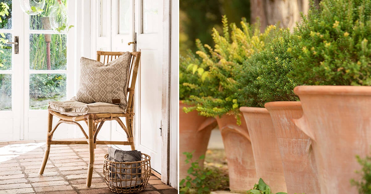 Skapa härligt avslappnad medelhavskänsla med terrakotta