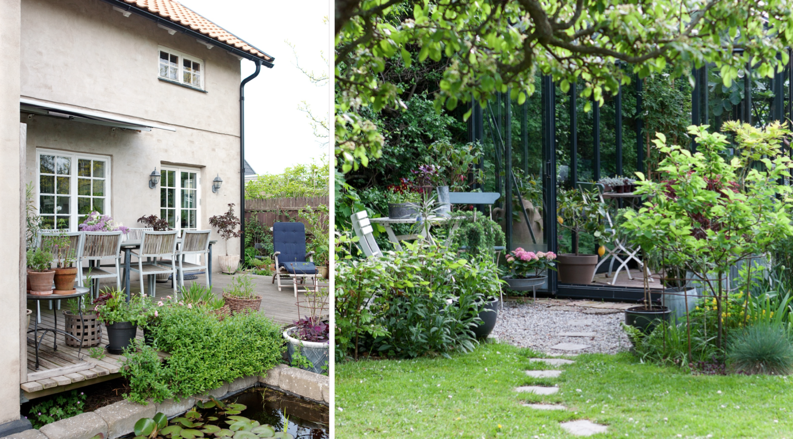 Så skapar du gröna rum i villaträdgården – 30 inspirerande bilder