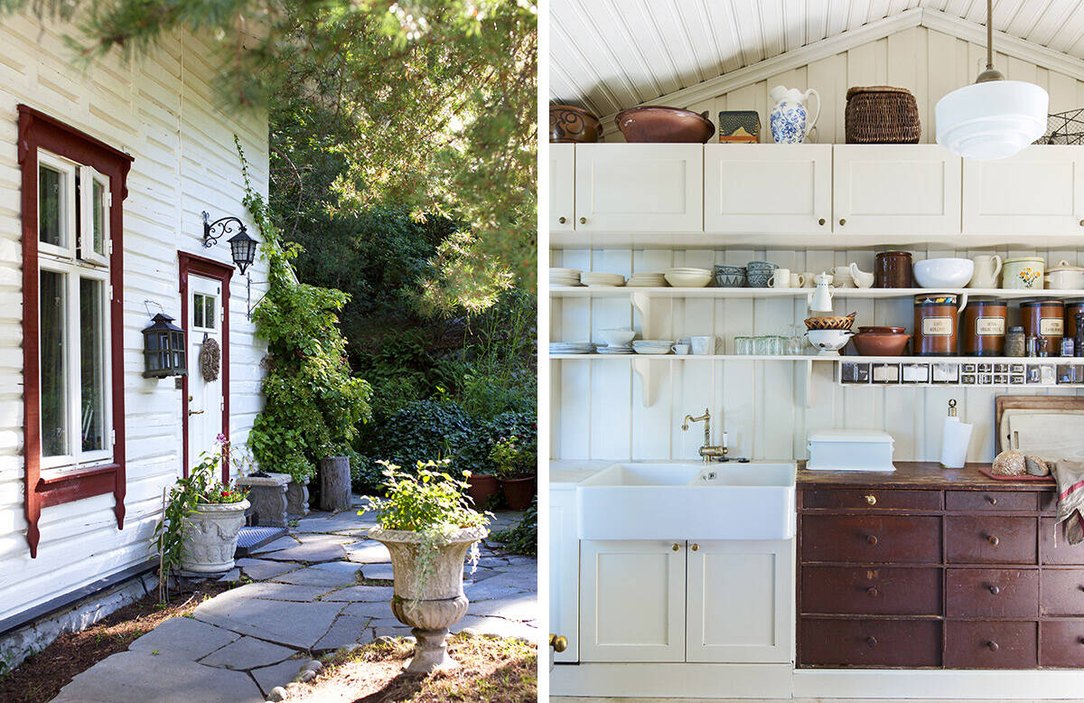 Lantlig pärla i skogen