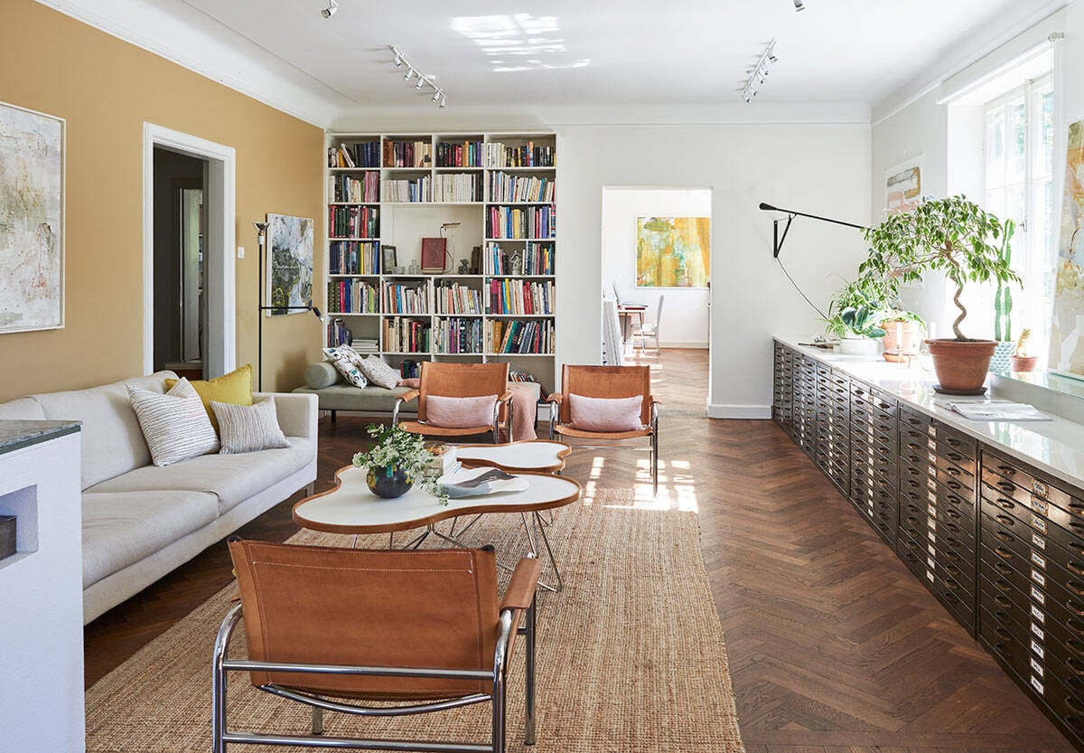 Bostad och showroom i konstfull blandning