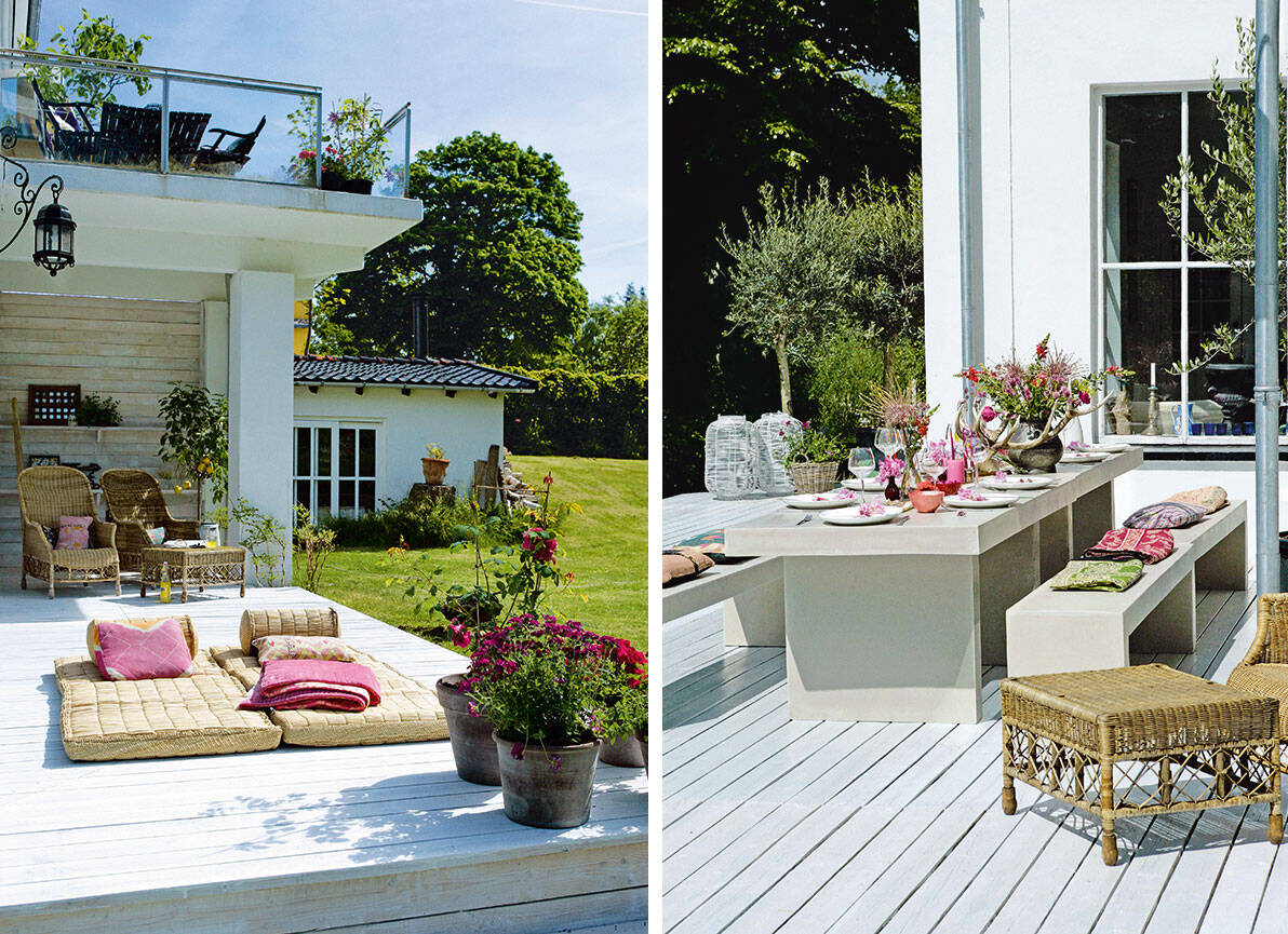 Skapa en skön stilmix på terrassen