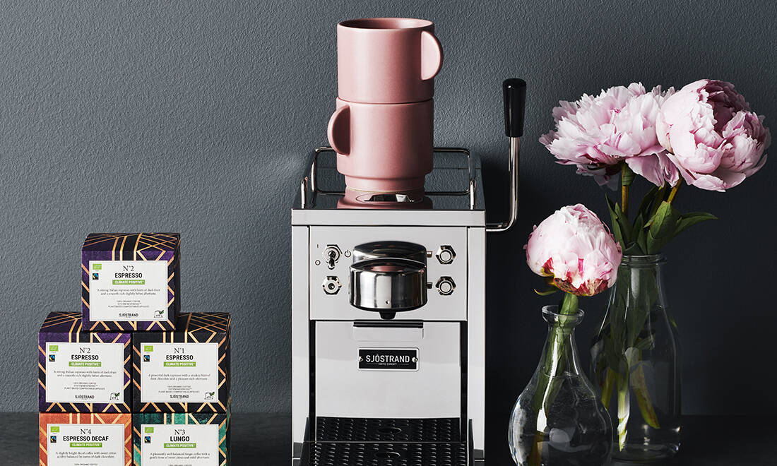 Lyxig espressomaskin från Sjöstrand – vinnaren är utsedd!