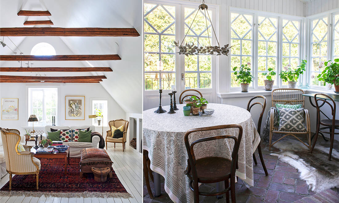 Så inreder du lantligt – inspireras av prästgården på Österlen