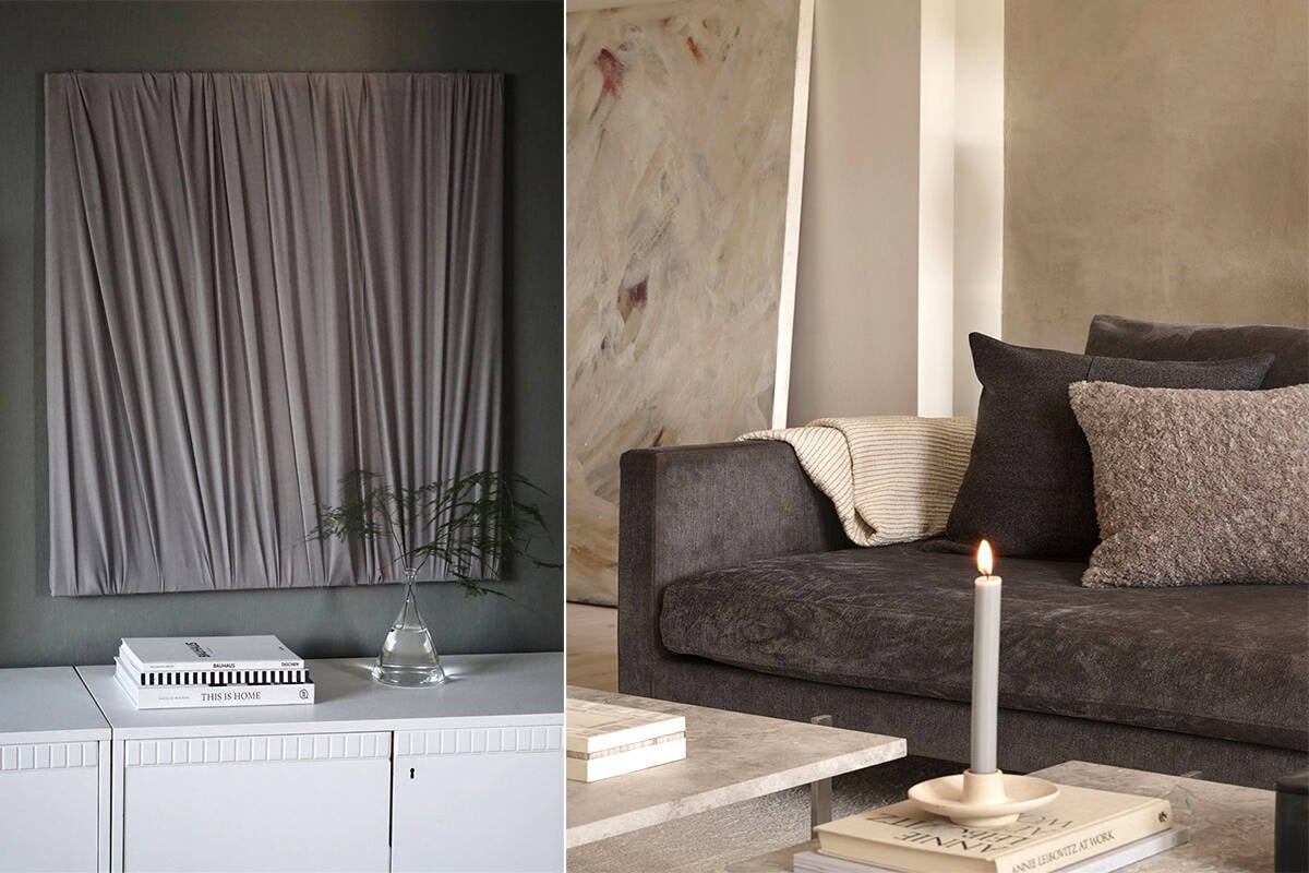 Nya DIY-trenden – inmålade eller textilklädda tavlor