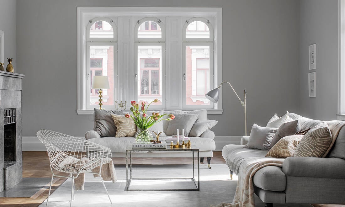 Ett riktigt drömhem – härligt öppna ytor och bleka toner