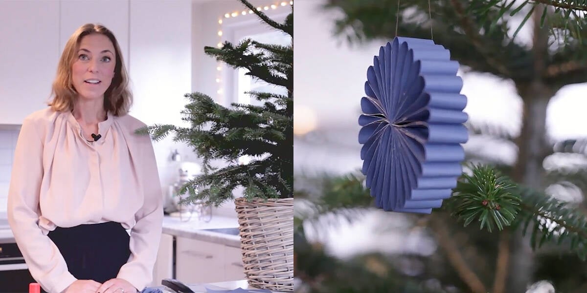 Gör fina pappersdekorationer till julgranen – bloggarens bästa tips