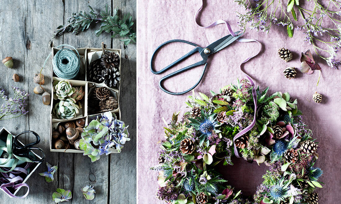 Så enkelt gör du vinterns finaste kransar