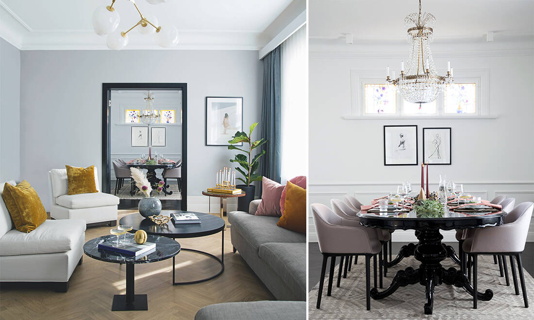 Så skapade de skräddarsydd elegans i den nergångna villan