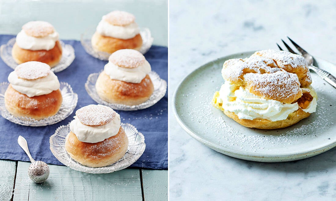Säsongens godaste semlor – och 6 vackra fat att servera dem på