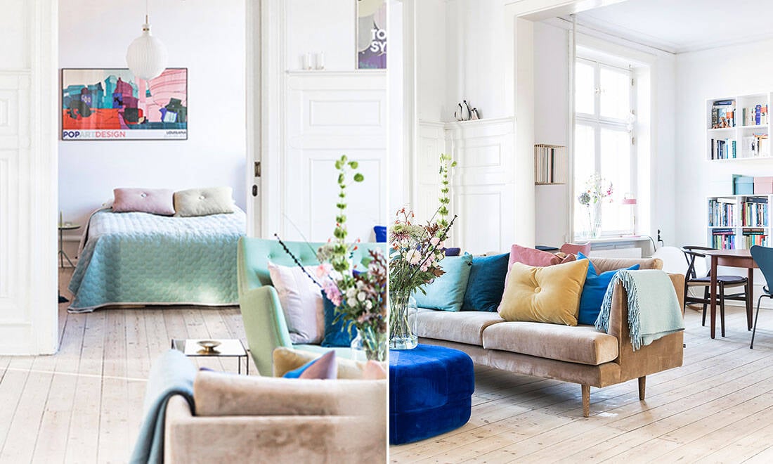 Färgstark och kreativ drömlägenhet – kika in!