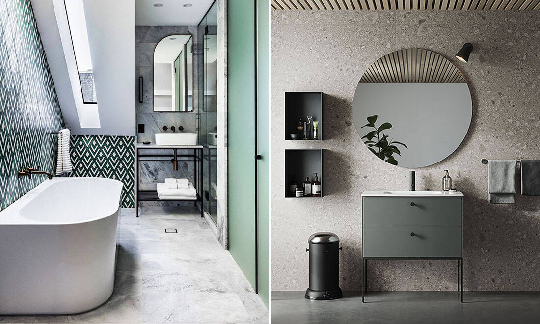 6 gröna badrum att inspireras av
