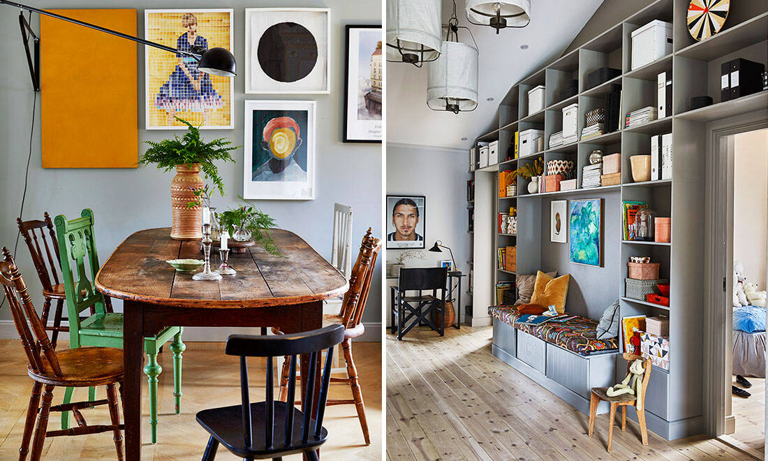 Kika in i PotteryJo-grundarens färgsprakande hem