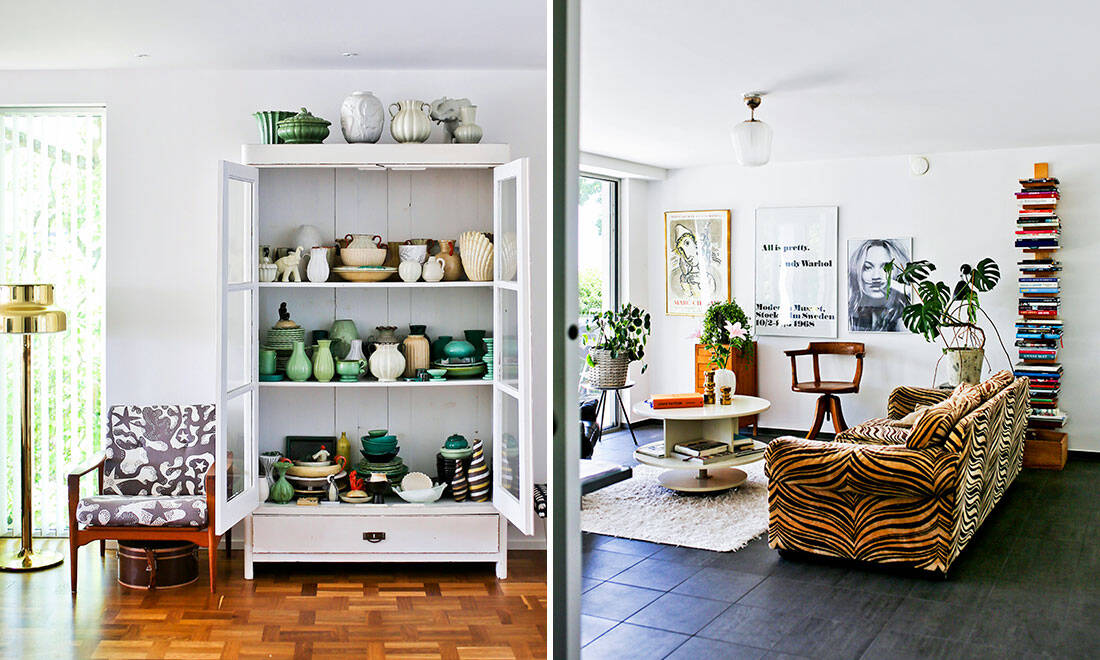 Modernt möter klassiskt i det formstarka hemmet i Helsingborg