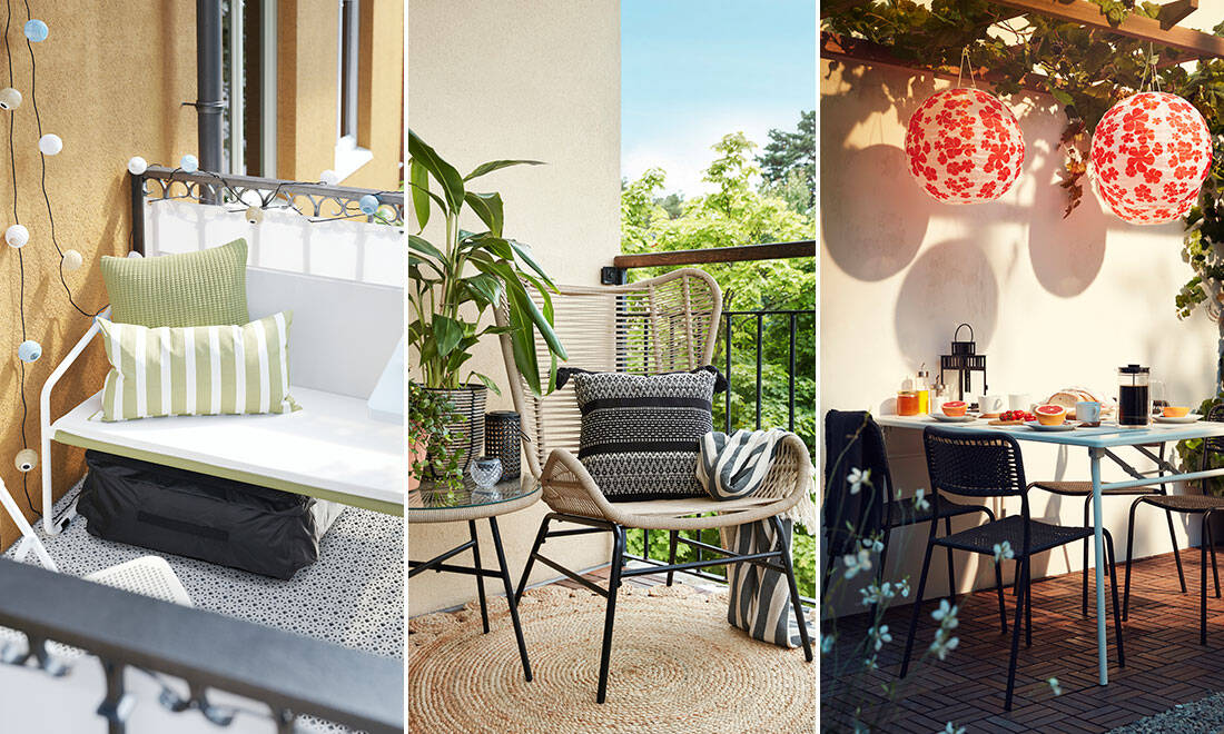 12 snygga uteplatser och balkonger att inspireras av