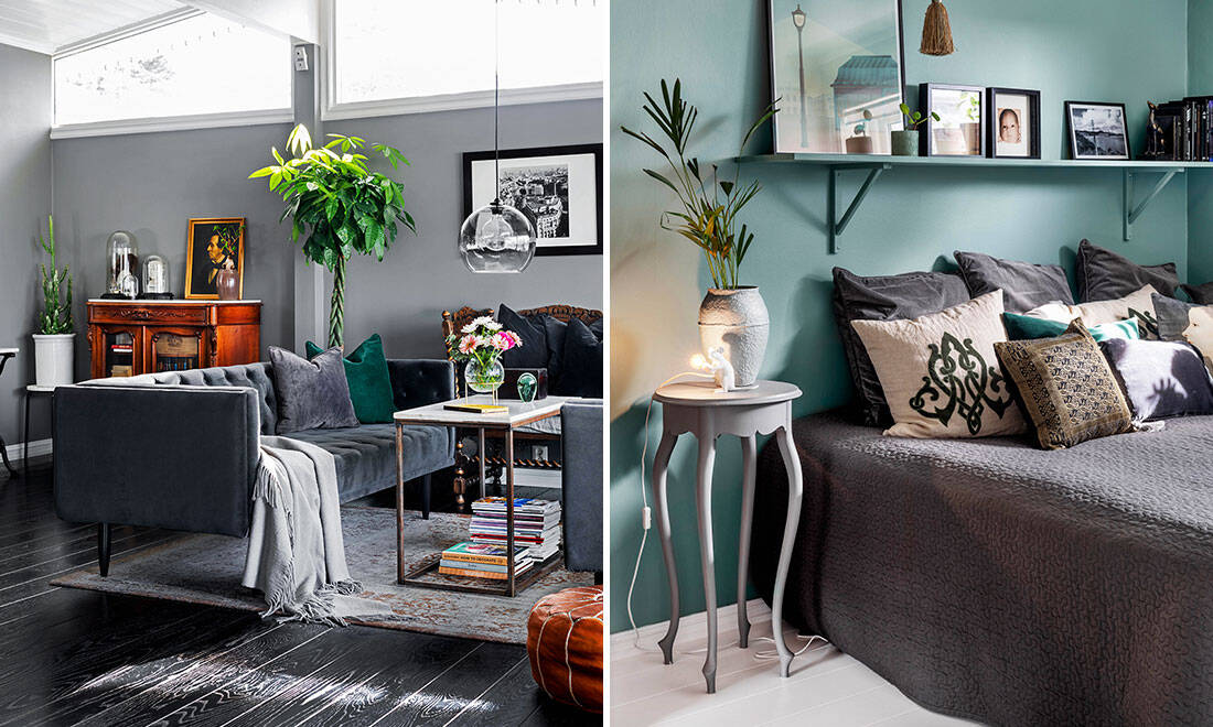 Grå glamour och vackra antikfynd – kika in