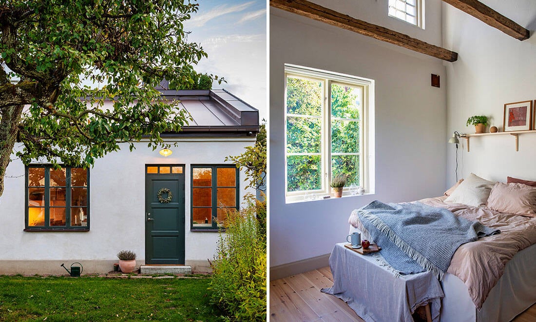 Så blev det gamla 30-talshuset ett inbjudande gästhus – kika in