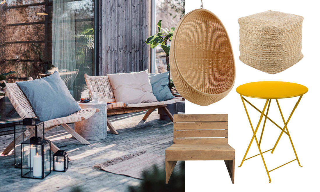 10 möbler till uteplatsen och balkongen i butik just nu