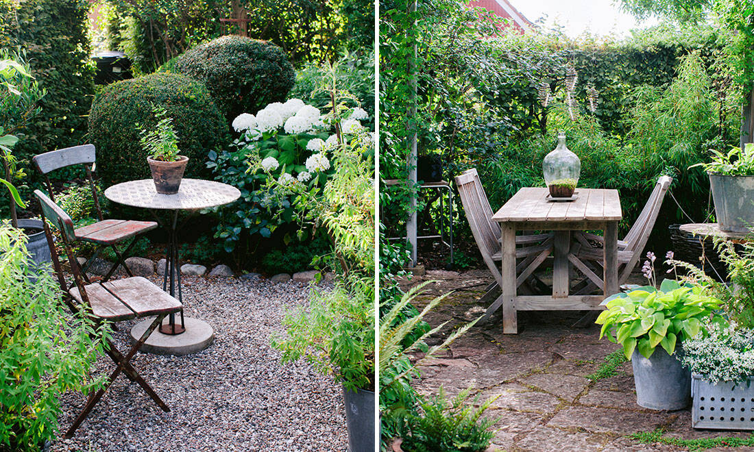 Så skapar du vackra och grönskande rum i trädgården