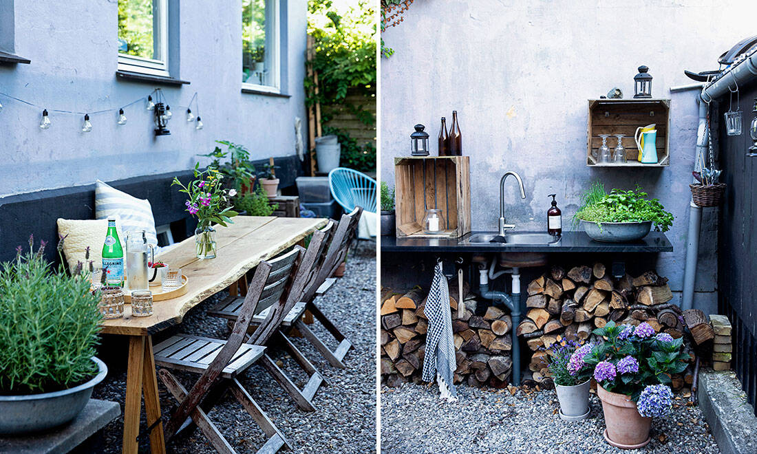 Utekök och grillplats – inspireras av den vackra trädgården i Köpenhamn