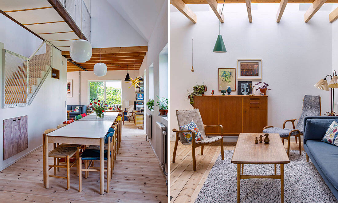 Rå plywood, allmoge och designklassiker i Skånelängan