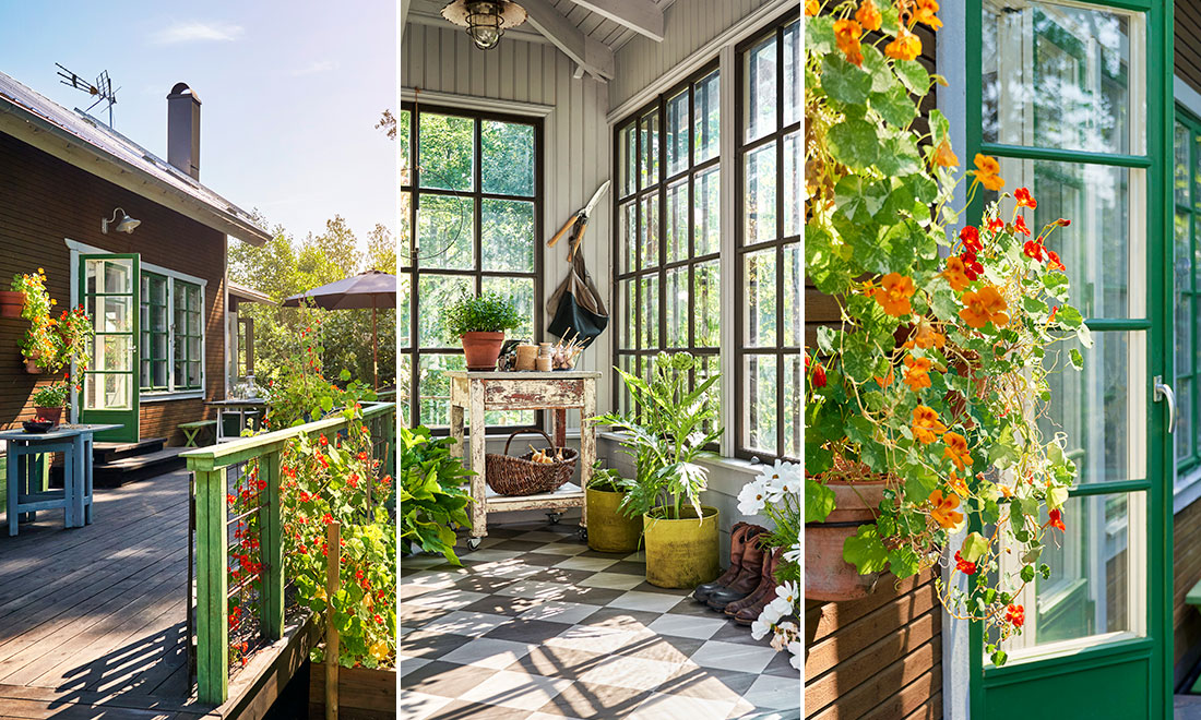 Så blev det gamla garaget och gasstationen ett perfekt sommarboende