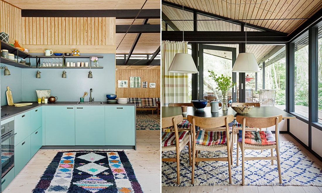 Fantastiska fynd och smarta lösningar i nybyggda fritidshuset