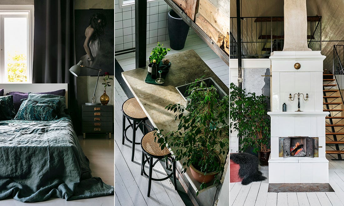 Charmig kalksten och magisk inredning i huset på Gotland