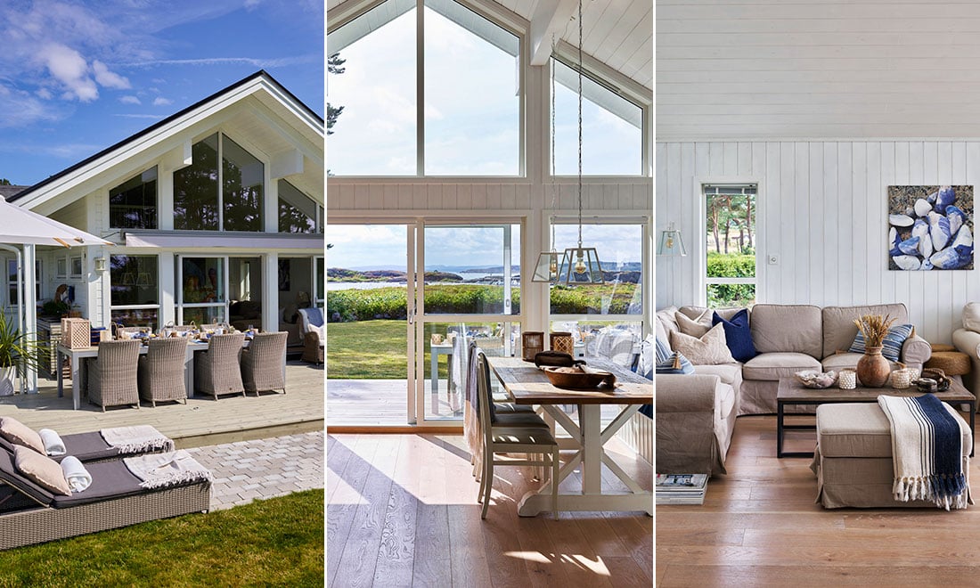 Drömhus i New England-stil – med oslagbar havsutsikt