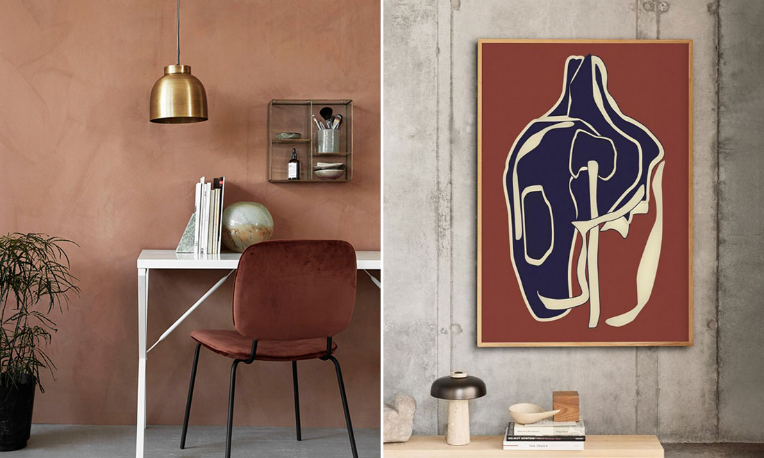 Inred med roströda toner – 7 shoppingtips