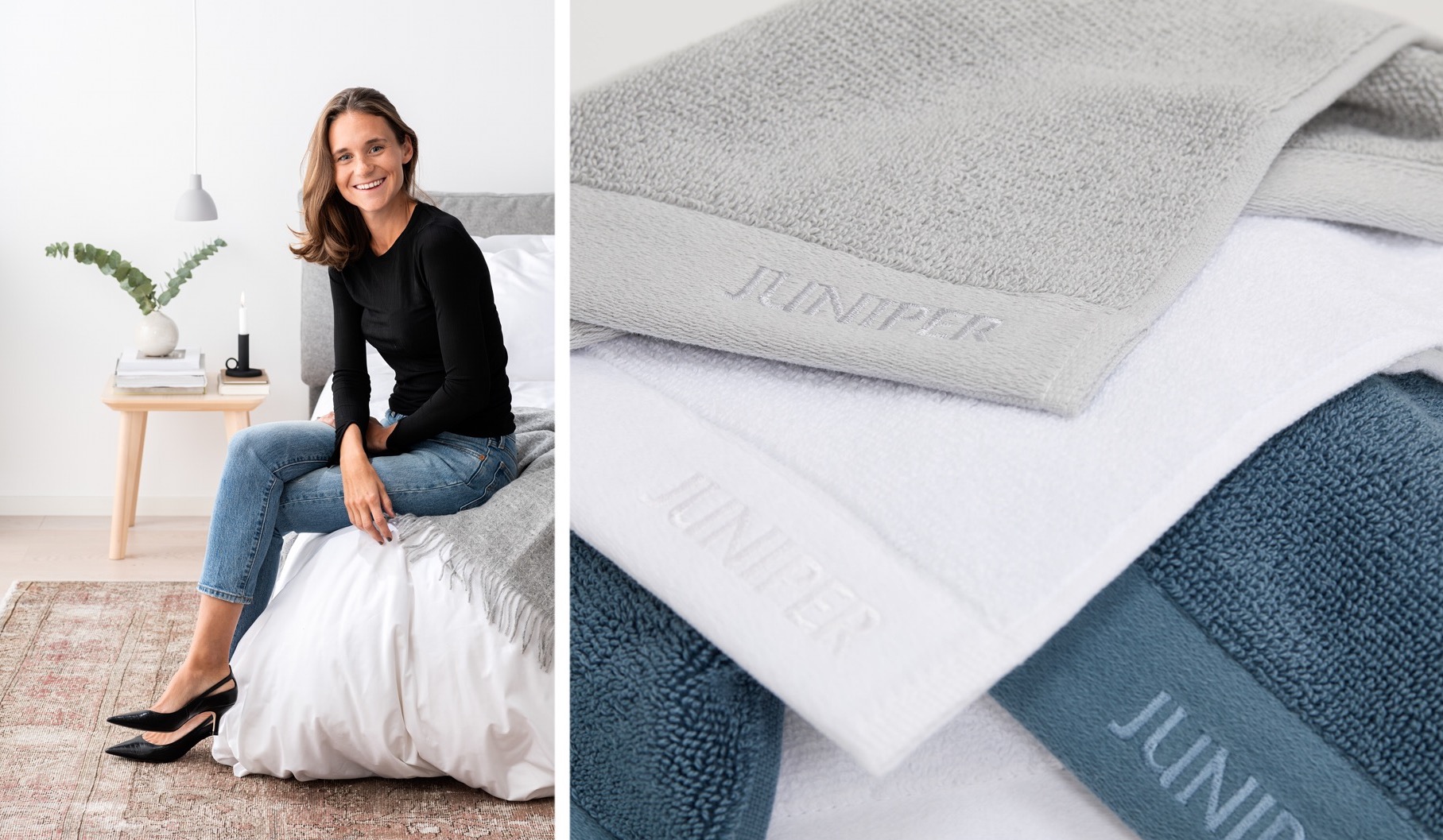 Junipers grundare Mathilda: ”Det ska vara enkelt att få till hotellkänslan hemma”