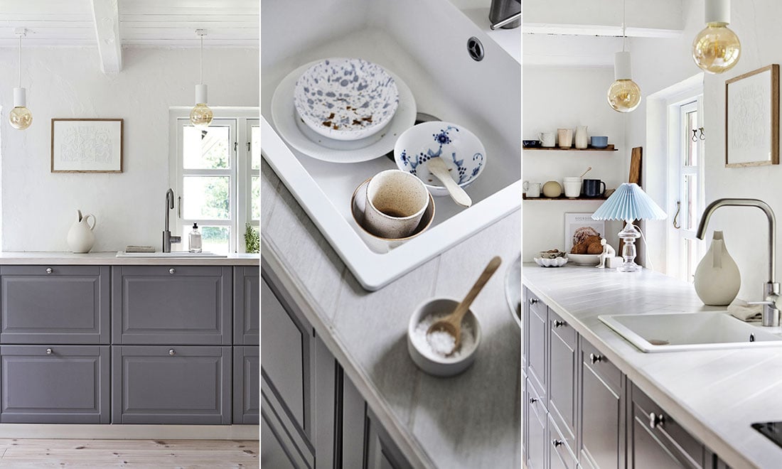 Modernt möter lantligt i 30-talsköket – kika in