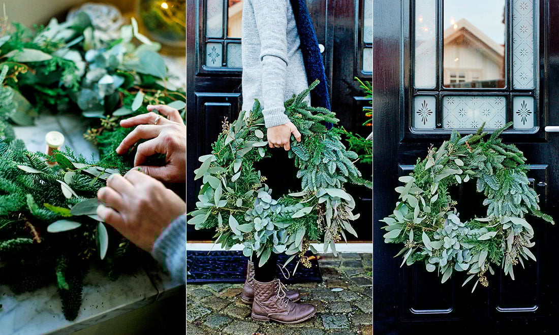 Gör en vacker grön krans till advent