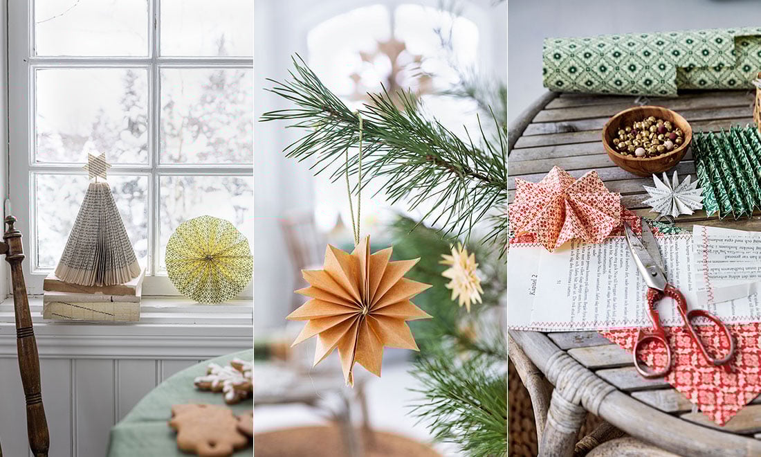 4 enkla julpyssel med papper och pepparkaka