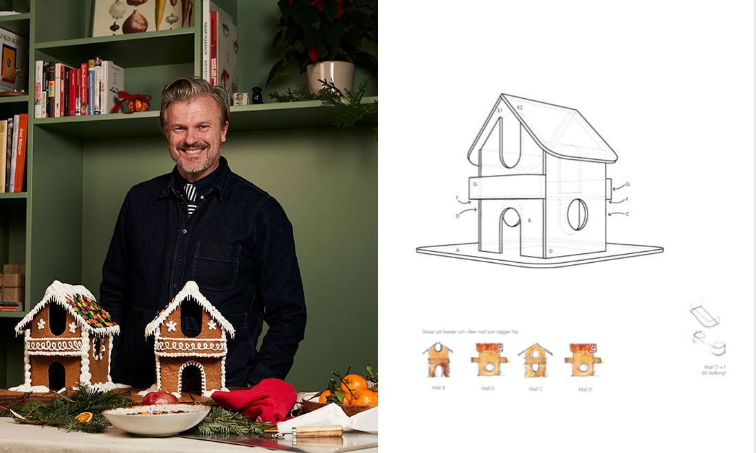 Pepparkakshus som gör gott – här är Thomas Sandells ritningar!