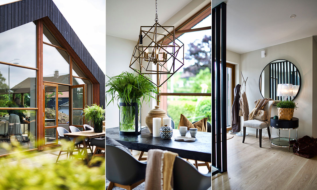 Modernt och stilsäkert i enplansvillan – kika in