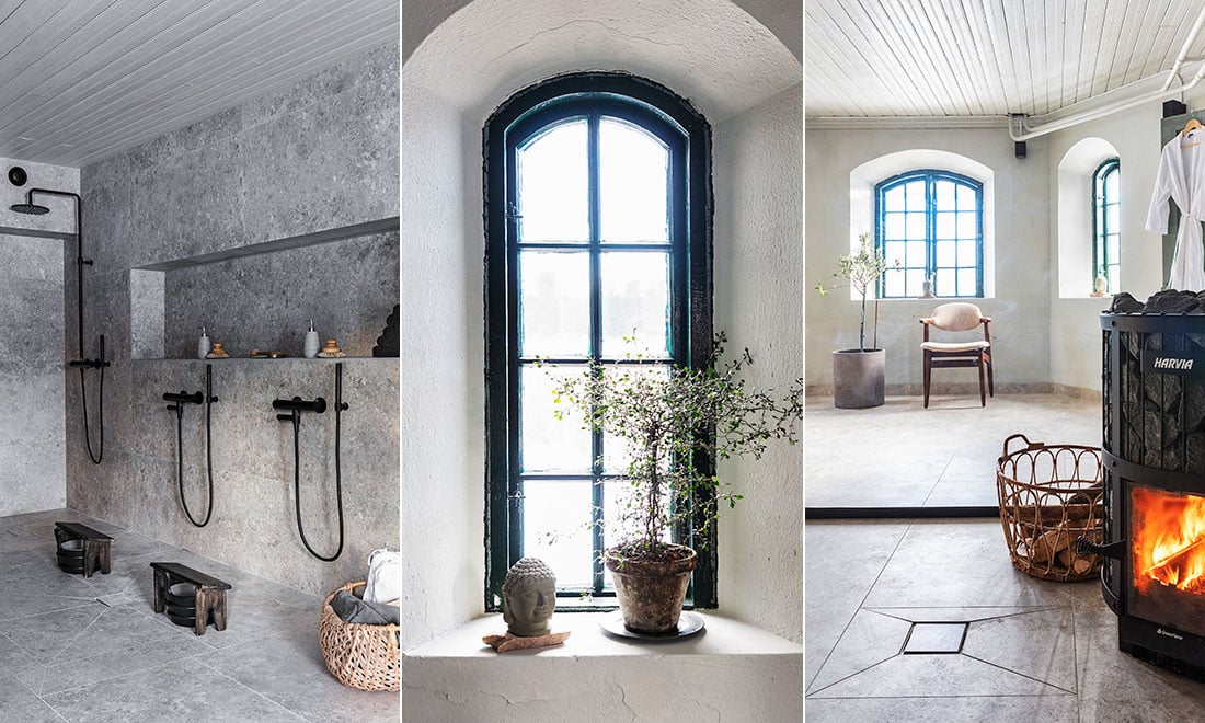 Så blev den rymliga källaren ett spa för återhämtning – kika in